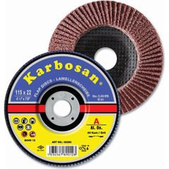 Karbosan 115x22 NK 60 Kum Flap Disk Premium Line (982980)