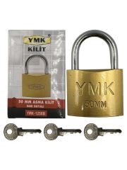 YMK  Kancalı Asma Kilit Kısa Sarı 50 mm 1250B