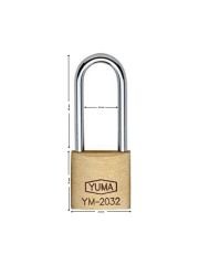Yuma Pirinç Asma Kilit Uzun 32 mm YM-2032L