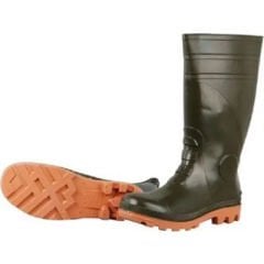 Gezer Çelik Burunlu Çizme Kauçuk Taban Haki No:45