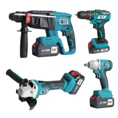 CATPOWER Akülü Kombo Set 4'lü Kömürsüz CAT1380