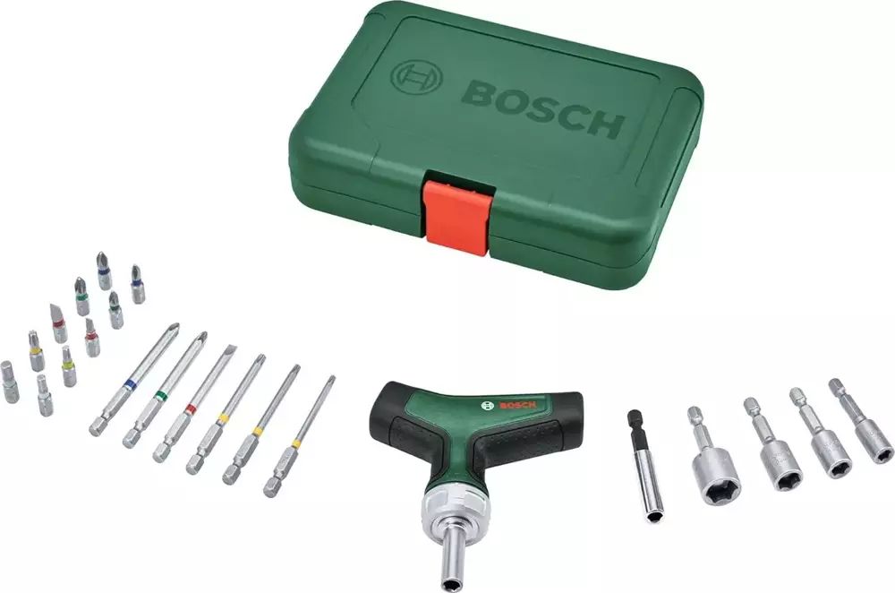 Bosch 1600A02Z9T  T Tipi Cırcırlı Tornavida Seti 22 Parça