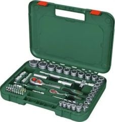 Bosch 1600A02Z9G 1/4'' ve 1/2'' Cırcırlı Somun Sıkma Seti 56 Parça