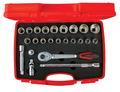 İzeltaş 1114006024  1/2'' 24'lü On İki Köşe Lokma Takımı