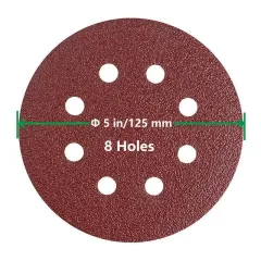 İNTERFLEX Çap 125mm 60 Kum 8 Delik Cırtlı Disk Zımpara AP311 F