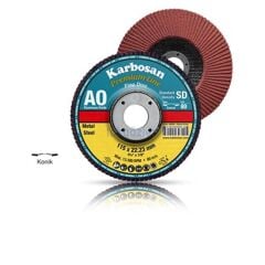 Karbosan 125x22.23 Premium Line AO SD Flap Disk Zımpara 60 Kum (983060)