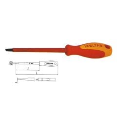 İzeltaş 4140175512 5.5X125 1000V İzoleli Elektrikçi Düz Uçlu Tornavida
