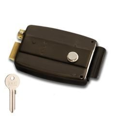 Kale Elektrikli Trajlı Kilit Siyah Nikel 157EL