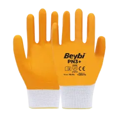 BEYBİ PN3+ Tam Kaplı Naylon Nitril Eldiven 1 Koli ( 288 Çift )