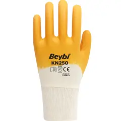 BEYBİ KN250 Nitril Eldiven Sarı