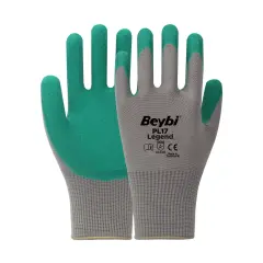 BEYBİ PL-17 Legend Lateks Eldiven Gri-Yeşil