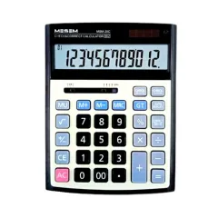 MEŞEM HESAP MAKİNESİ 12 HANE BÜYÜK BOY KOD:MSM20C