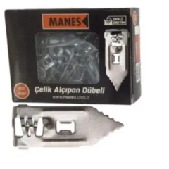 MANES ÇELİK ALÇIPAN DUBELİ KISA (100 ADET)