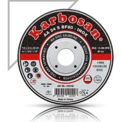 Karbosan 180x3x22.23 Paslanmaz Inox Çelik Kesme Diski 910210