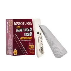PROTURKA MAKET BIÇAĞI YEDEĞİ (TR-7K) 0.5 MMx18 MM 10'lu