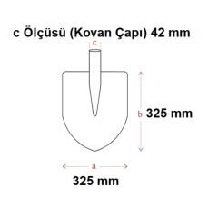 ''YAPAR 5260 MADENCİ KÜREĞİ OLUKLU SAPSIZ''