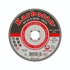 Karbosan 125x1.0x22 mm Paslanmaz Çelik (Inox) İnce Kesme Diski (910400)