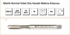 MTE M6 Makina Kılavuzu HSS-E DIN 371/C Metrik Normal Vidalı Düz Kanallı B00105720600