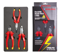 İzeltaş 3020006003 160 mm Elektrikçi İzoleli 1000 V Pense Seti ( 3 Parça )