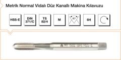MTE M12 HSS-E DIN 371/C Metrik Normal Vidalı Düz Kanallı Makina Kılavuzu B00105721200