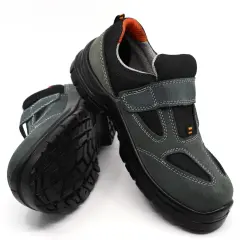 KAVİ Çelik Burunlu Süet Ayakkabı