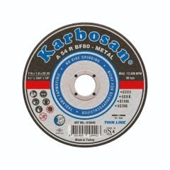 Karbosan 115x1.0x22 Metal İnce Kesme (910440)