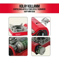 ORCAMP Pro Mini Ocak Kırmızı (CK506)